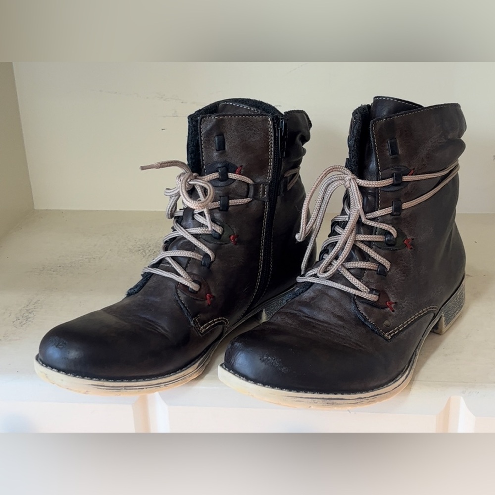 Rieker Women’s Payton Leather Ankle Boots Size EU 39 - Picture 3 of 10